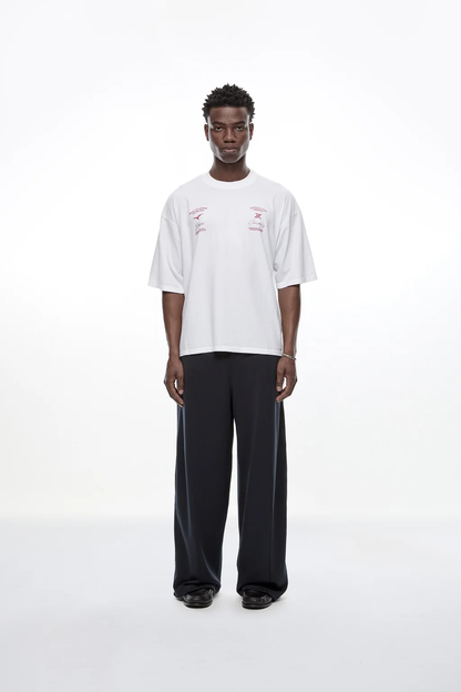 Yuxus Genesis Maple Tee - white, red | Saturday Concept
