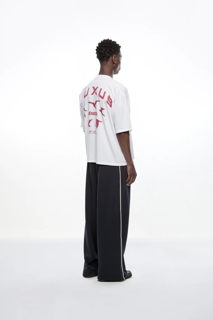 Yuxus Genesis Maple Tee - white, red | Saturday Concept