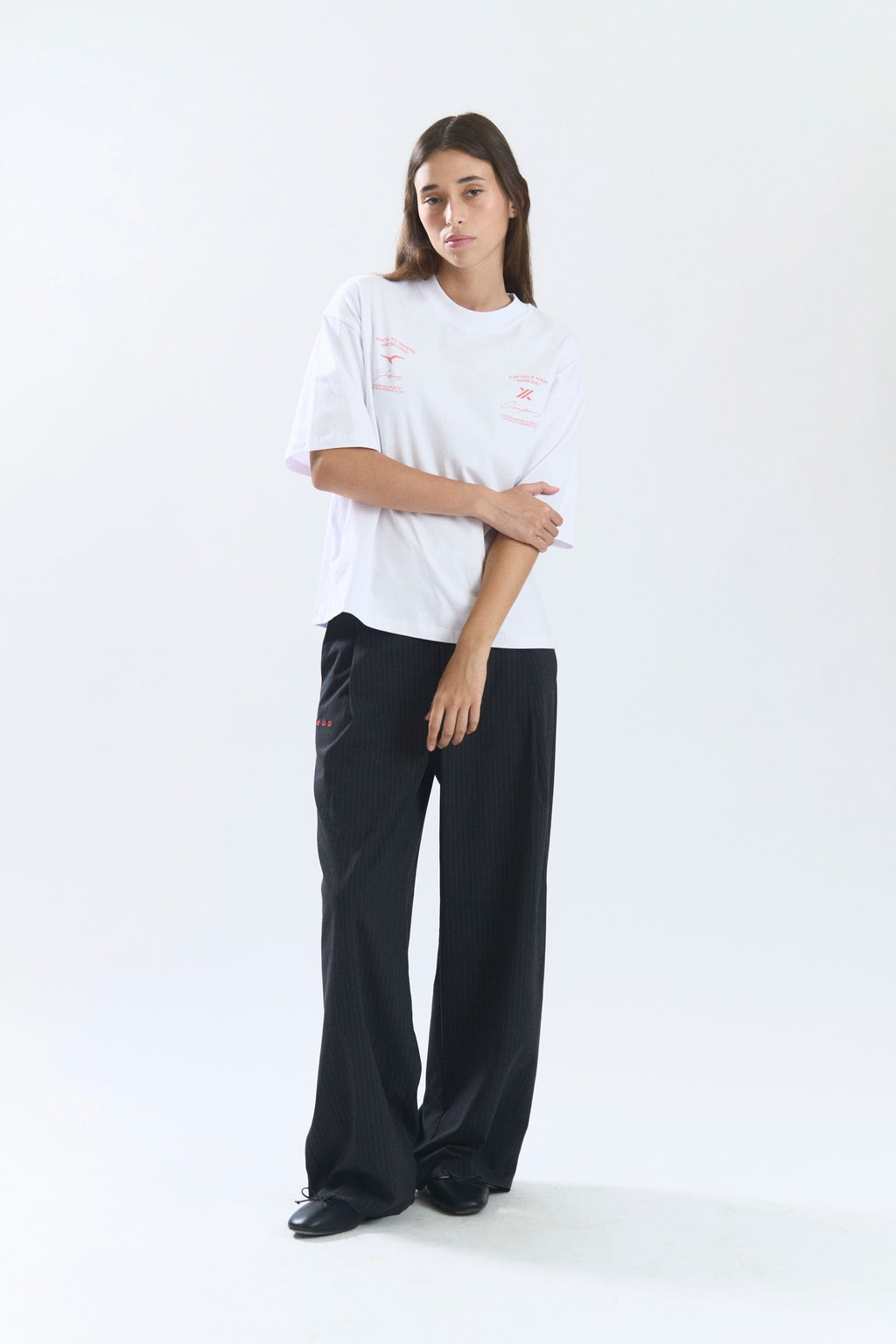 Yuxus Genesis Maple Tee - white, red | Saturday Concept