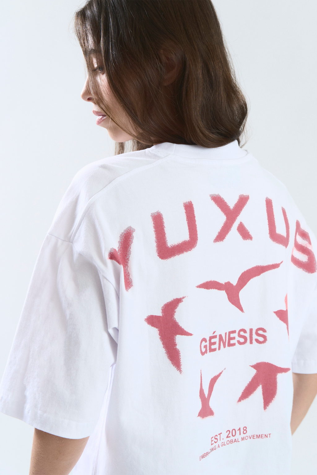 Yuxus Genesis Maple Tee - white, red | Saturday Concept