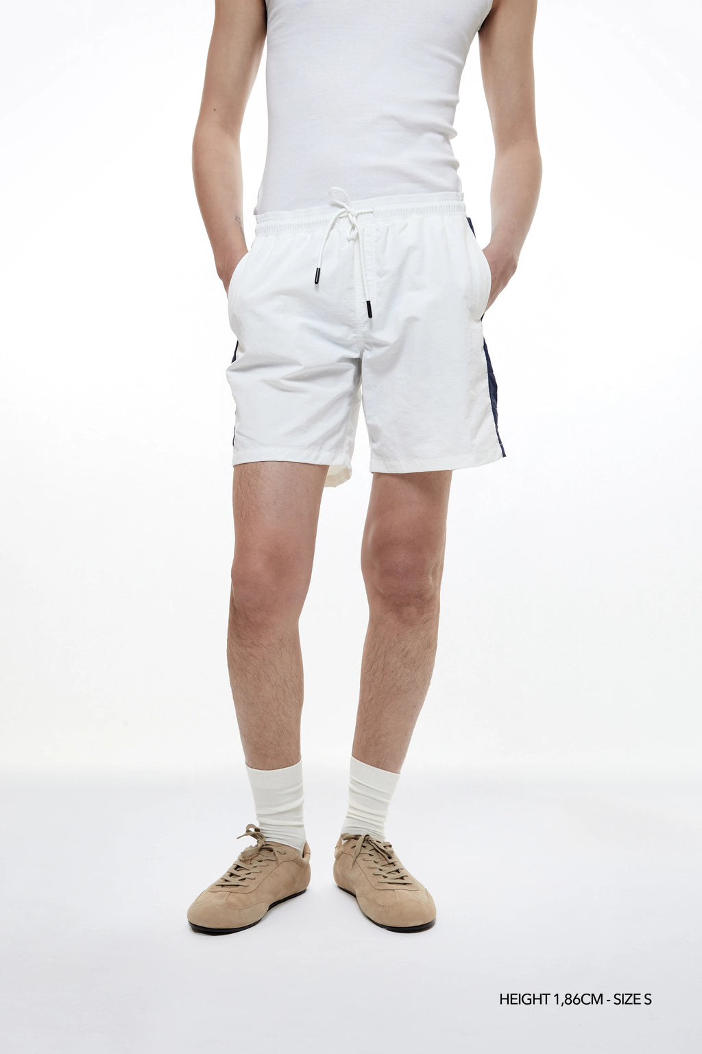 Yuxus Le Club Polar Swim Short - white | Saturday Concept