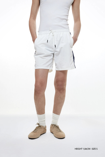 Yuxus Le Club Polar Swim Short - white | Saturday Concept