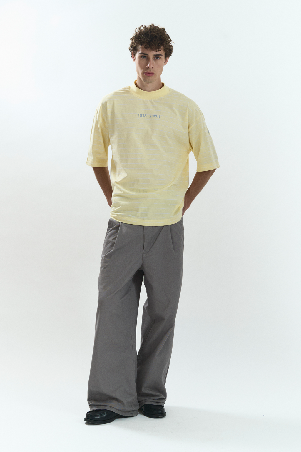 Yuxus Lowercase Kind Tee - yellow | Saturday Concept