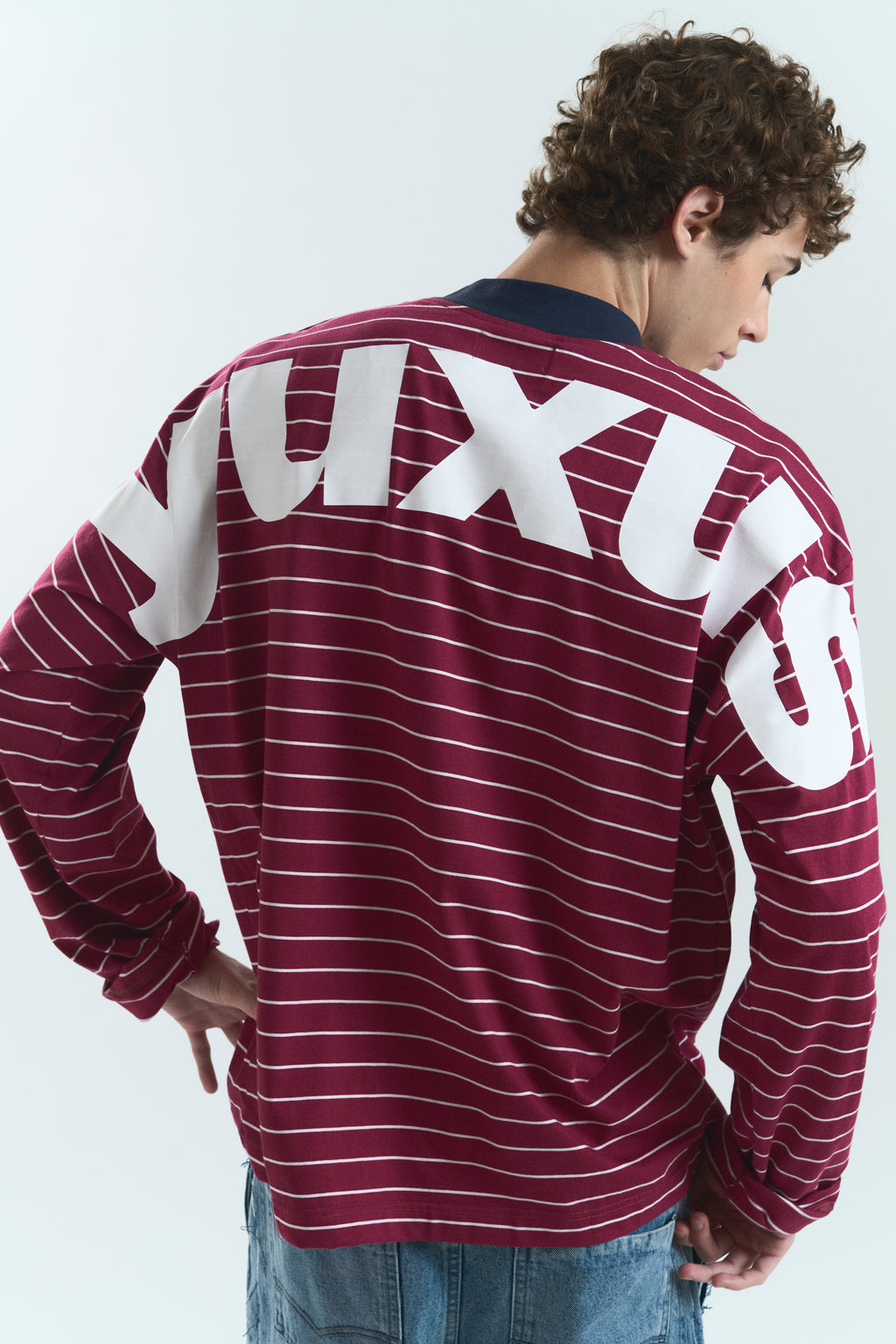 Yuxus Lowercase Move Long Sleeve - red | Saturday Concept