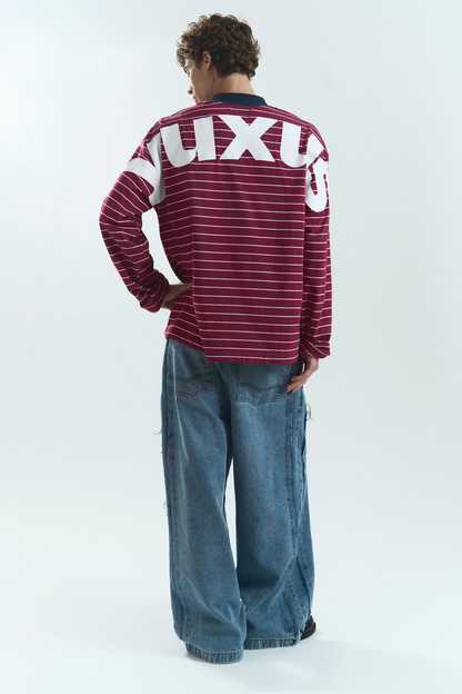 Yuxus Lowercase Move Long Sleeve - red | Saturday Concept