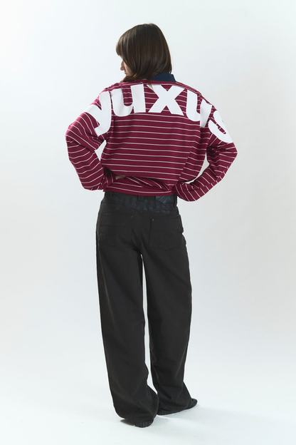 Yuxus Lowercase Move Long Sleeve - red | Saturday Concept