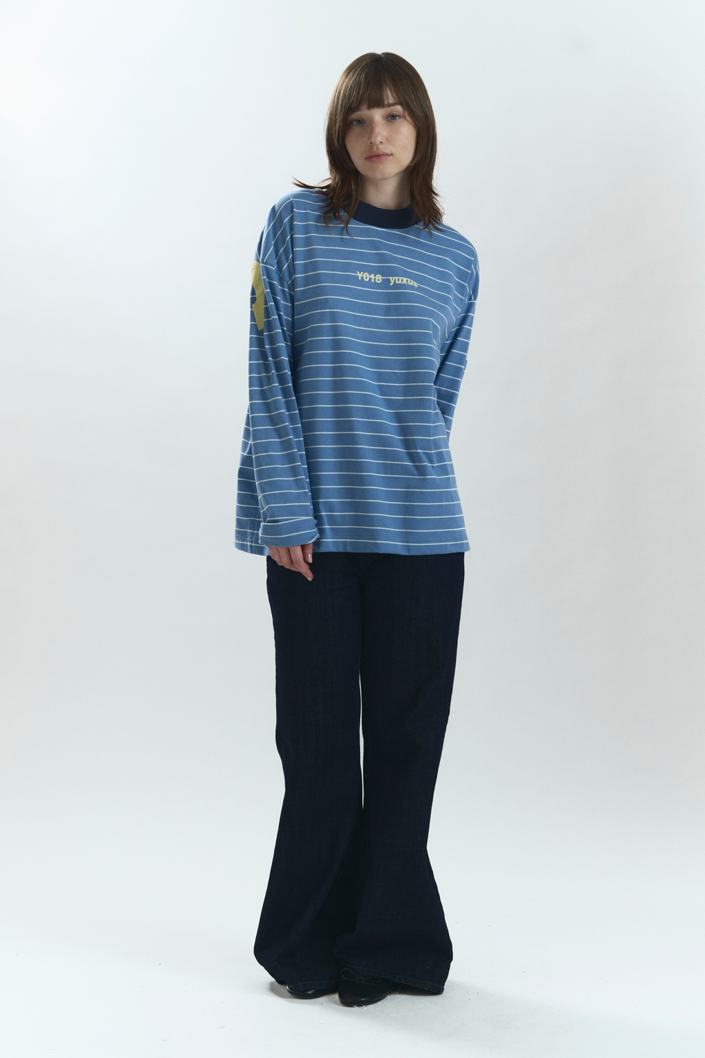 Yuxus Lowercase Shift Long Sleeve - blue | Saturday Concept