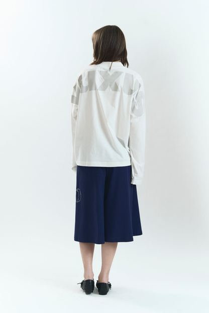 Yuxus Lowercase Surface Long Sleeve - white | Saturday Concept