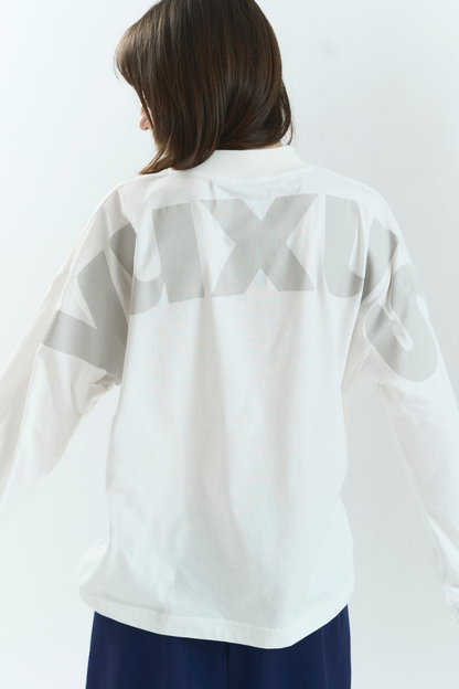 Yuxus Lowercase Surface Long Sleeve - white | Saturday Concept