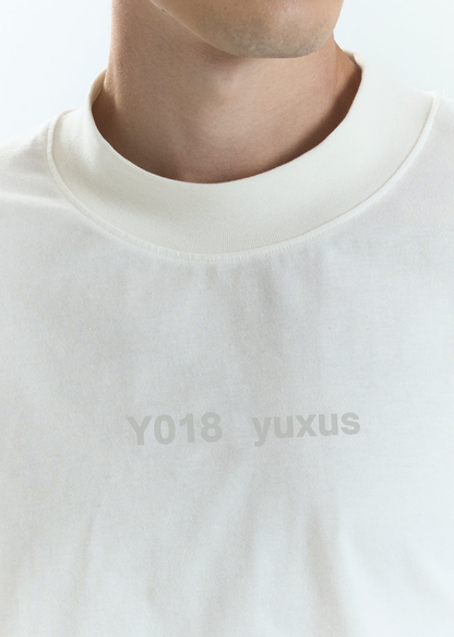 Yuxus Lowercase Surface Long Sleeve - white | Saturday Concept