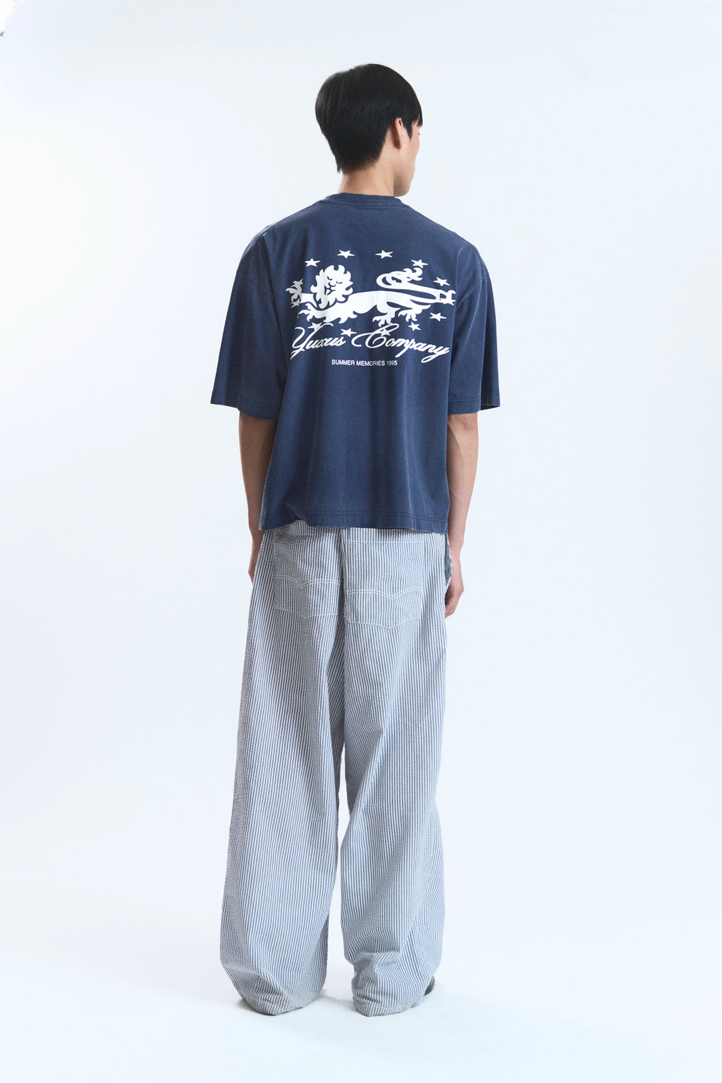 Yuxus Memories Kern Tee - navy, white | Saturday Concept