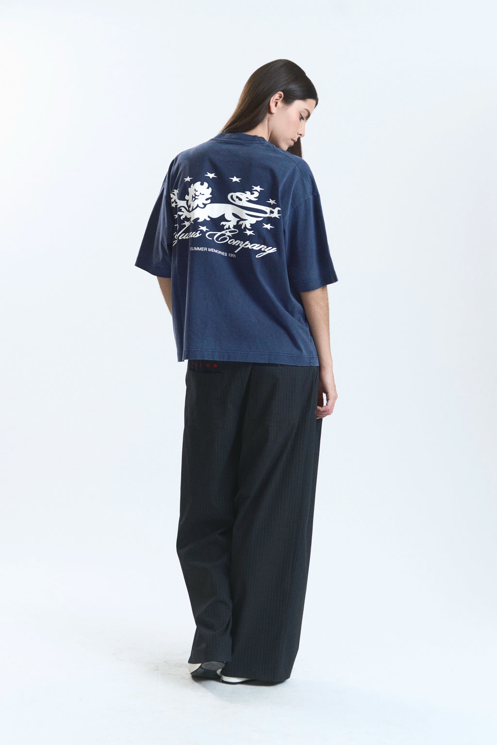 Yuxus Memories Kern Tee - navy, white | Saturday Concept