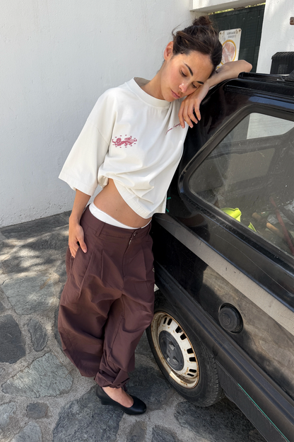 Yuxus Memories Vail Tee - cream, red | Saturday Concept