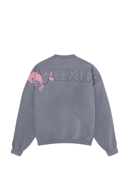 Yuxus Neat Grey Crewneck