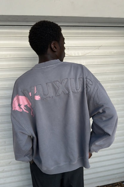 Yuxus Neat Grey Crewneck