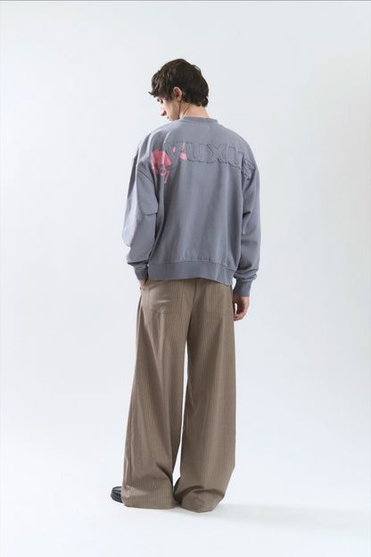 Yuxus Neat Grey Crewneck